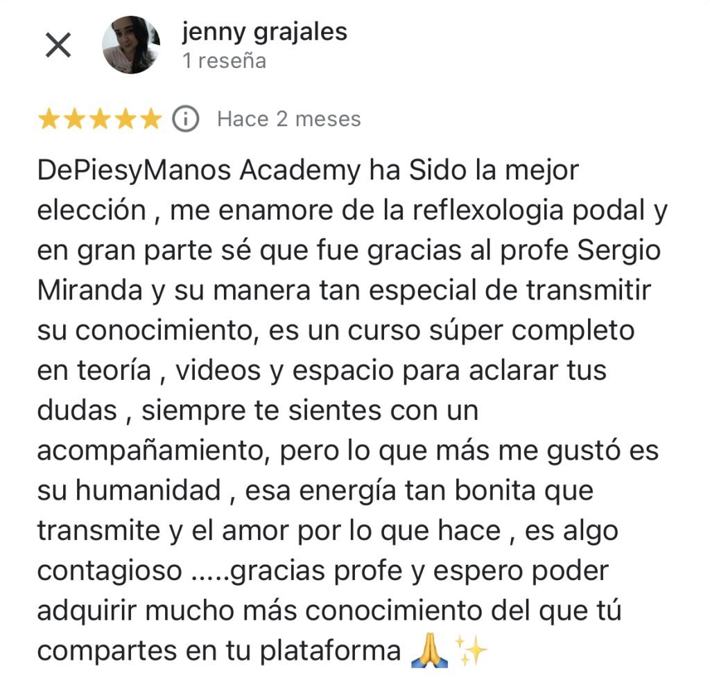Cuanto dura un curso de reflexologia podal
